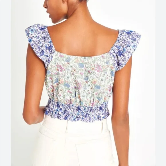 Loveshackfancy X Liberty Drea Crop Top - Picture 2 of 7